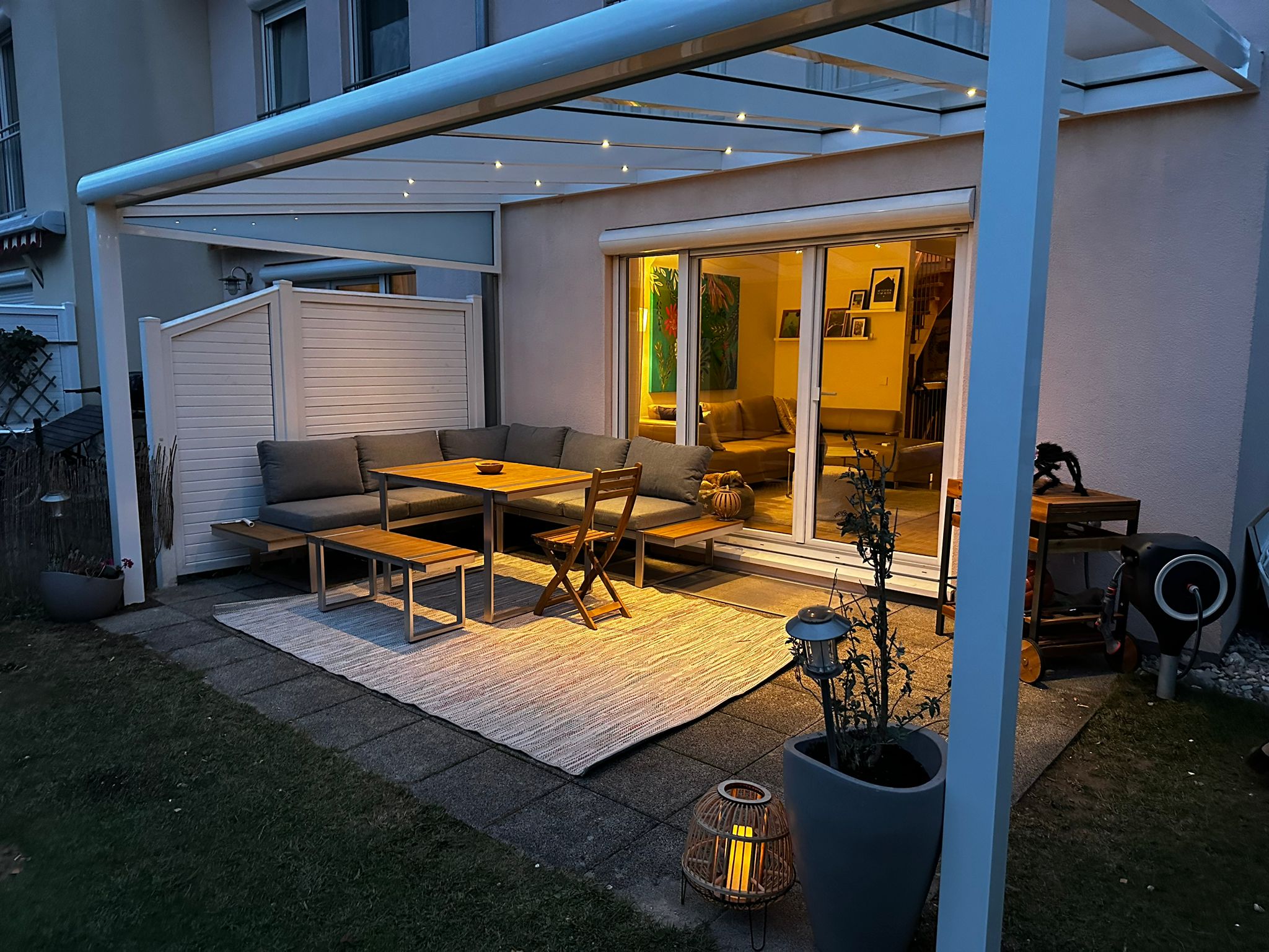 Terrassendach Polycarbonat 5000 x 3000mm - Eden Shop - Haus, Garten und Zubehör